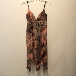 ABS handkerchief hem dress